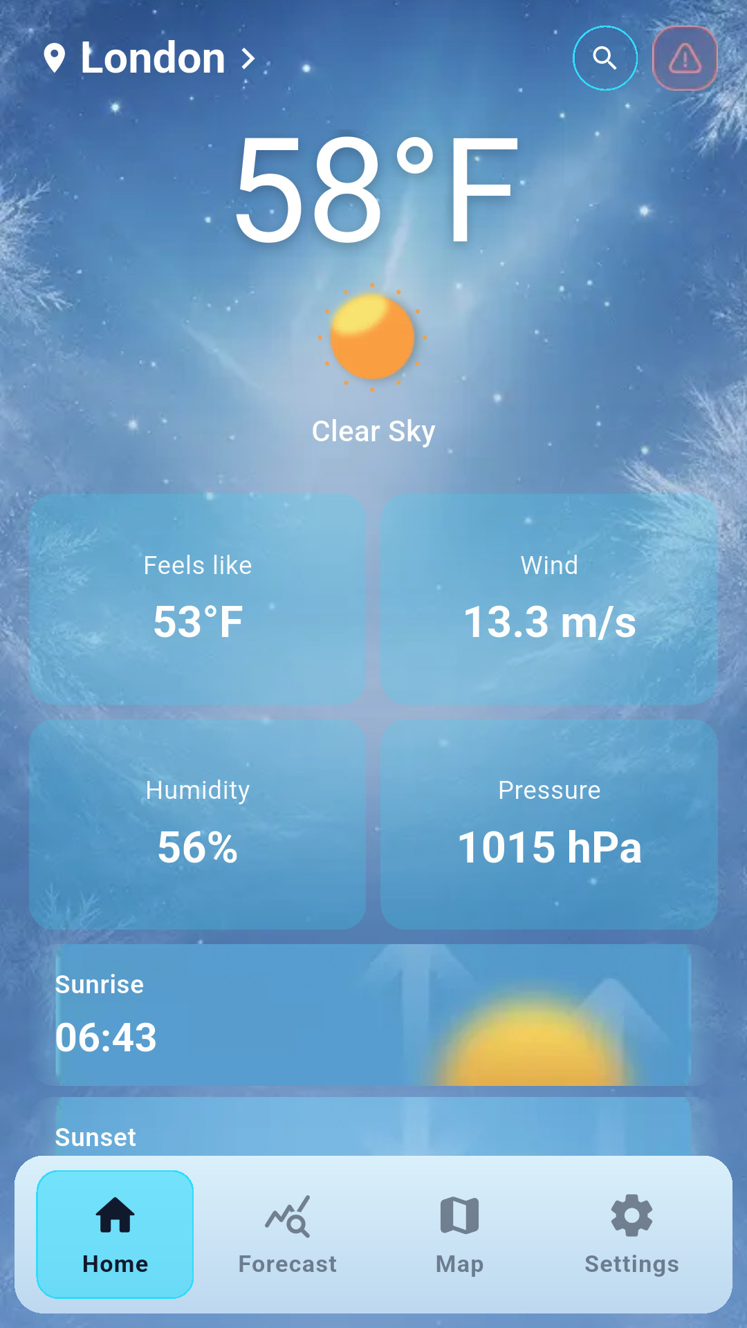 Ice Fish Storm Tracker — Current Weather